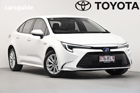 White 2024 Toyota Corolla Sedan Ascent Sport Hybrid