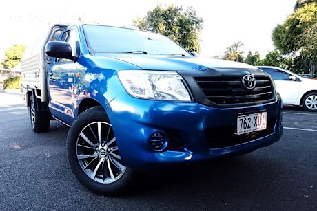 Blue 2014 Toyota Hilux Cab Chassis Workmate