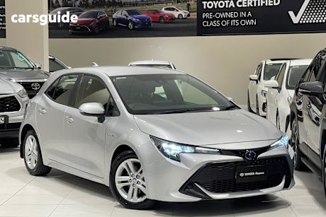 Silver 2021 Toyota Corolla Hatch ASCENT SPORT HYBRID F