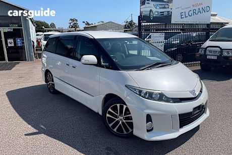 White 2014 Toyota Estima OtherCar 5D AERAS PREMIUM EDITION