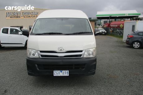 White 2012 Toyota HiAce Van Slwb