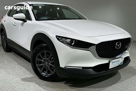 White 2023 Mazda CX-30 SUV G20 PURE F