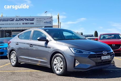 Grey 2019 Hyundai Elantra Sedan Go