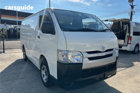 White 2018 Toyota HiAce Commercial