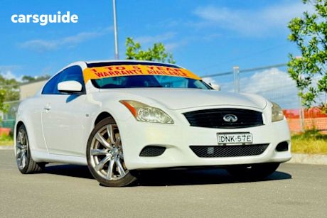 White 2009 Infiniti G37 Coupe S PREMIUM V6 3.7L COUPE TYPE S NISSAN SKYLINE