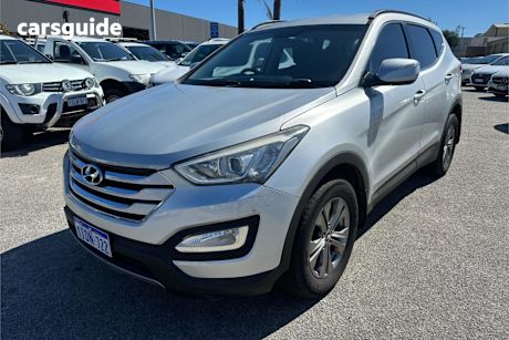 Silver 2013 Hyundai Santa FE Wagon Active Crdi (4X4)