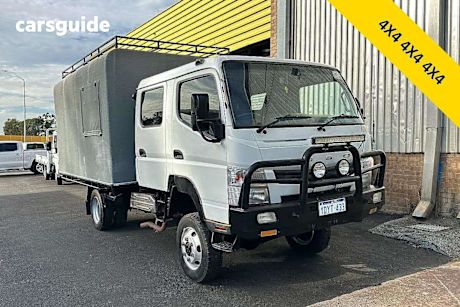 White 2012 Mitsubishi Fuso Canter Dual Cab Chassis 715 6.5 Mwb (4X4)