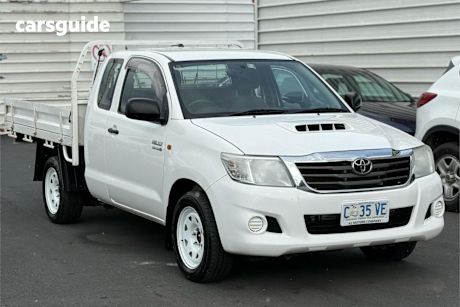 White 2012 Toyota Hilux Ute Tray SR R
