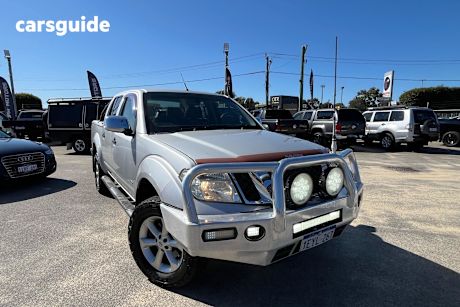 Silver 2012 Nissan Navara Dual Cab Utility St-X 550 (4X4)
