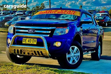 Blue 2014 Ford Ranger Dual Cab Utility Xlt 3.2 (4X4)