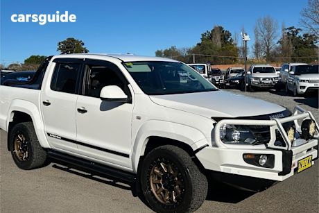 White 2014 Volkswagen Amarok Ute Tray TDI420 CANYON 4X4