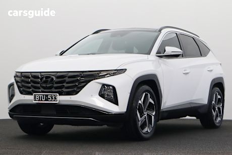 White 2021 Hyundai Tucson SUV HIGHLANDER 4X4