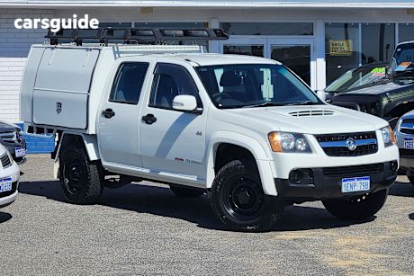 White 2010 Holden Colorado Ute Tray LX 4X4