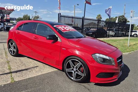Red 2014 Mercedes-Benz A250 Hatchback Sport