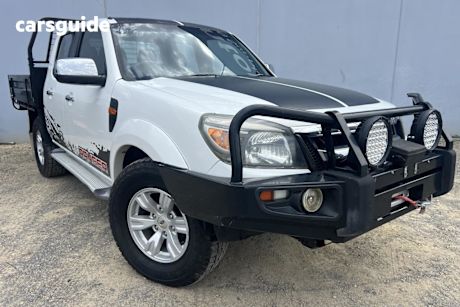 White 2010 Ford Ranger Ute Tray XLT 4X4