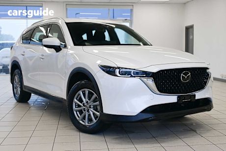 White 2023 Mazda CX-8 SUV G25 SPORT F
