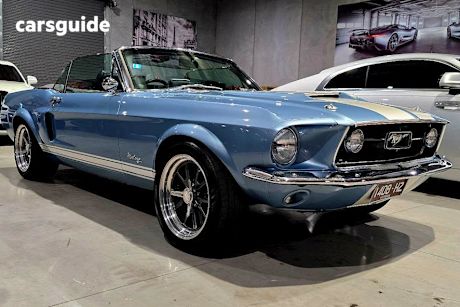 Blue 1967 Ford Mustang Convertible