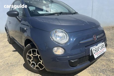 Blue 2013 Fiat 500 Hatch POP F