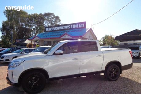 White 2023 Ssangyong Musso Ute Tray ULTIMATE LUXURY 4X4