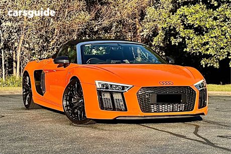 Orange 2017 Audi R8 Roadster Spyder 5.2 Fsi Quattro