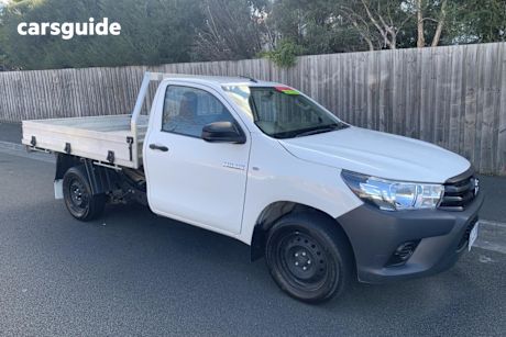 White 2018 Toyota Hilux Cab Chassis Workmate