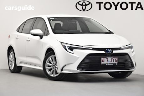 White 2024 Toyota Corolla Sedan Ascent Sport Hybrid