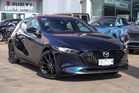 Blue 2024 Mazda Mazda3 Hatch G25 EVOLVE SP F