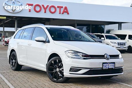 White 2020 Volkswagen Golf Wagon 110 Tsi Highline