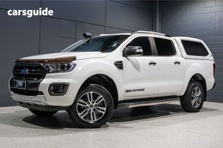 White 2020 Ford Ranger Ute Tray WILDTRAK 4X4