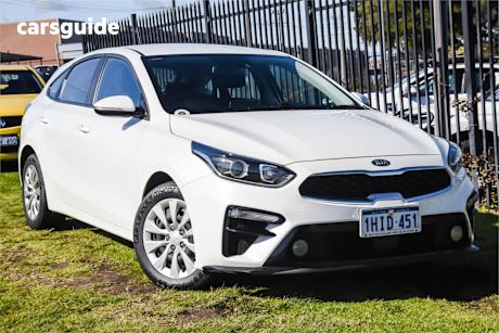 White 2021 Kia Cerato Hatch S F