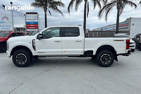 White 2024 Ford F350 Ute Tray PLATINUM TREMOR