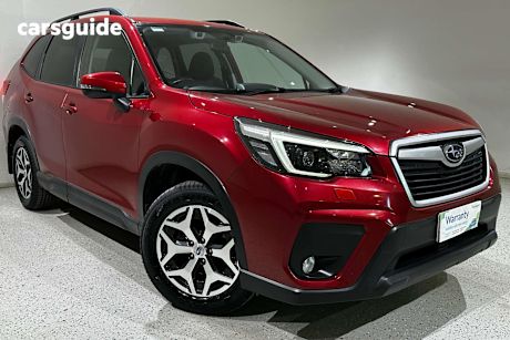 Red 2021 Subaru Forester SUV 2.5I 4WD