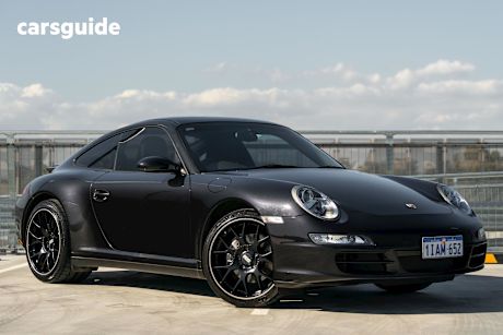 Black 2007 Porsche 911 Coupe Carrera 4