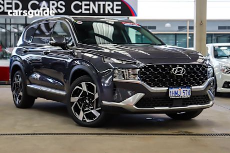 Blue 2021 Hyundai Santa FE SUV ELITE 4X4