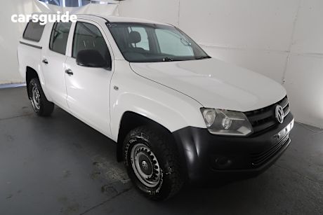 White 2014 Volkswagen Amarok Ute Tray TDI340 R