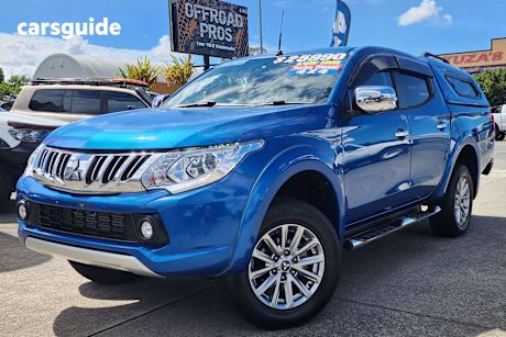 Blue 2016 Mitsubishi Triton Ute Tray GLS 4X4
