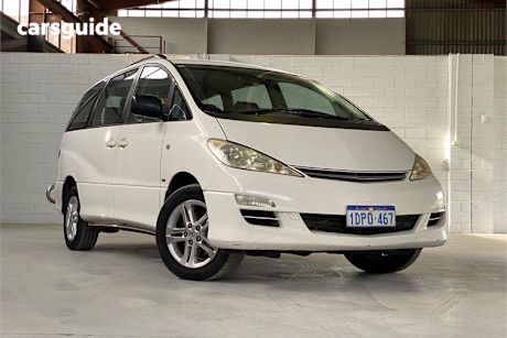White 2005 Toyota Tarago Wagon Glx