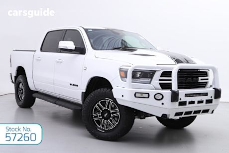 White 2020 Ram 1500 Crew Cab Utility Laramie (4X4)