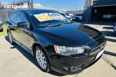 Black 2009 Mitsubishi Lancer Hatchback Vr Sportback