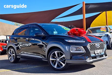 Black 2019 Hyundai Kona SUV HIGHLANDER