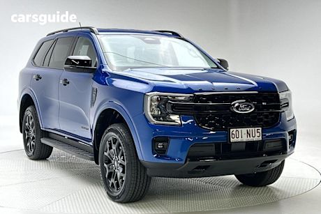 Blue 2024 Ford Everest SUV SPORT 4X4