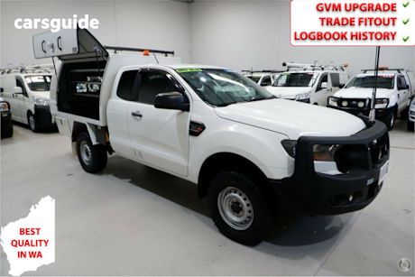 White 2019 Ford Ranger Ute Tray XL 4X4