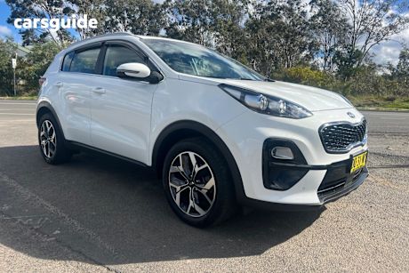 White 2019 Kia Sportage SUV SX F