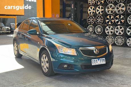 Blue 2012 Holden Cruze Sedan CD