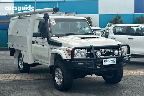 White 2021 Toyota Landcruiser Ute Tray GXL 4X4