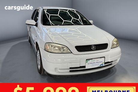 White 2003 Holden Astra Hatchback City