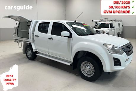 White 2019 Isuzu D-MAX Ute Tray SX 4X4