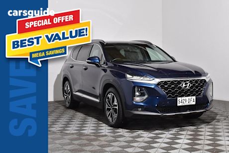 Blue 2019 Hyundai Santa FE SUV HIGHLANDER 4X4