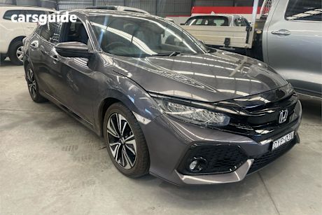 Grey 2018 Honda Civic Hatch VTI-LX F