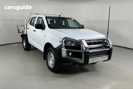 White 2021 Isuzu D-MAX Crew Cab Chassis Sx (4X4)